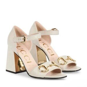 Gucci Horsebit Block Heel Sandals size 40.5